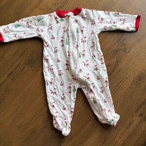 Kissy Kissy Infant Santa Claus Footie Pajamas – Size 0–3 Months